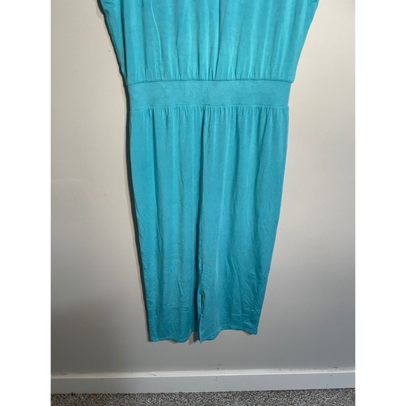 Athleta Santorini Cinch Midi Dress in  Blue Size Medium Athleisure Casual Errand - Picture 8 of 12